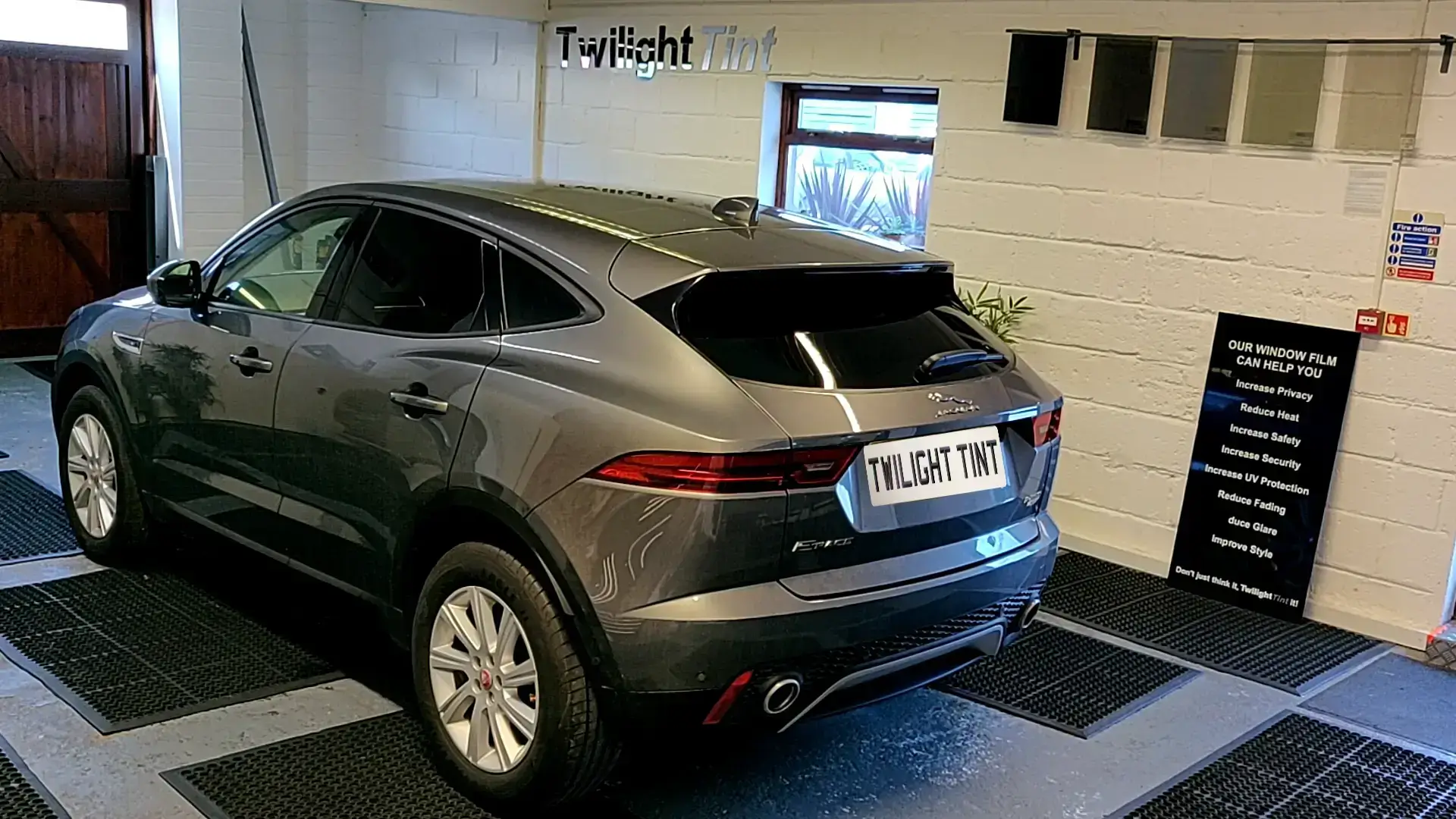 Jaguar E-Pace with professionally tinted windows by TwilightTint West Sussex